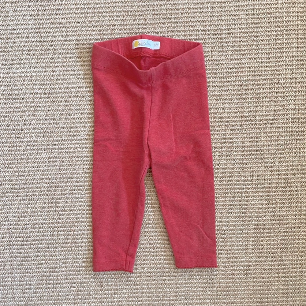 Baby Boden Red Toddler Leggings